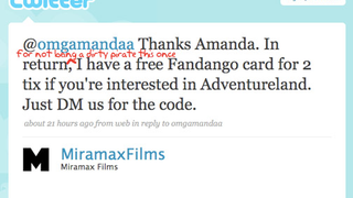 If You Publicly Proclaim You're Going to Pirate a Movie, You Will Get Free Tickets to It